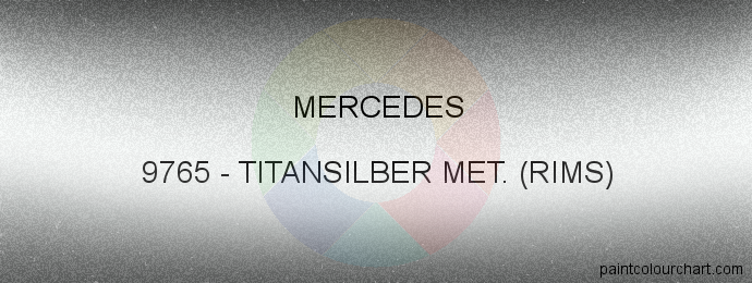 Mercedes paint 9765 Titansilber Met. (rims)