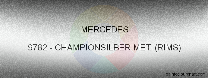 Mercedes paint 9782 Championsilber Met. (rims)
