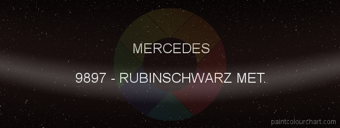 Mercedes paint 9897 Rubinschwarz Met.