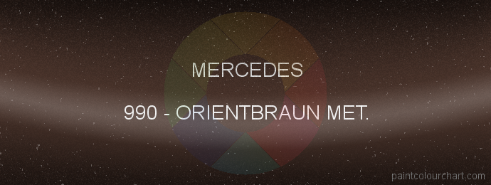 Mercedes paint 990 Orientbraun Met.
