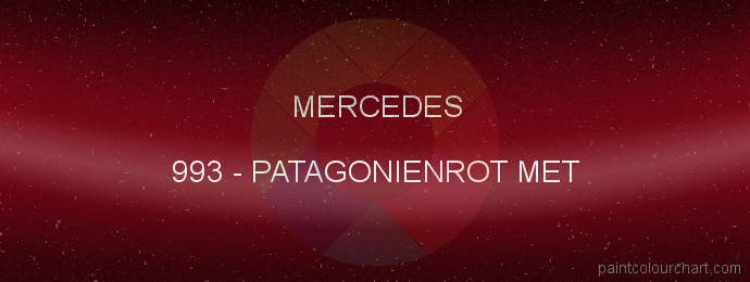 Mercedes paint 993 Patagonienrot Met
