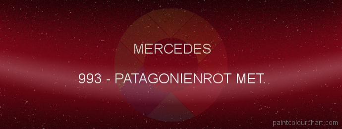 Mercedes paint 993 Patagonienrot Met.