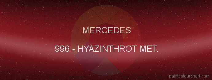 Mercedes paint 996 Hyazinthrot Met.