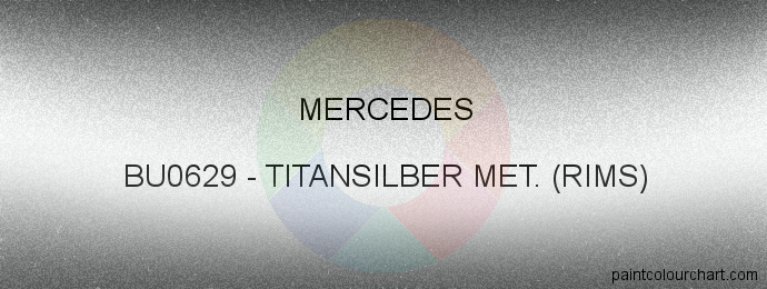 Mercedes paint BU0629 Titansilber Met. (rims)