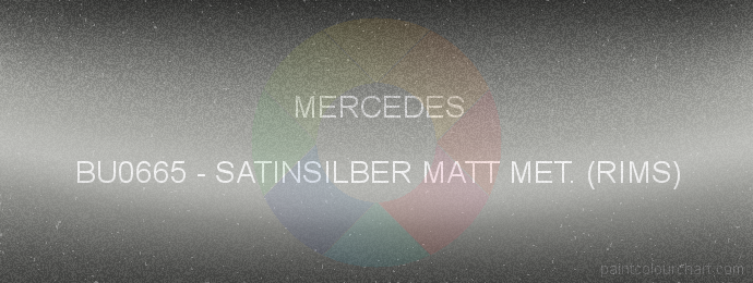 Mercedes paint BU0665 Satinsilber Matt Met. (rims)