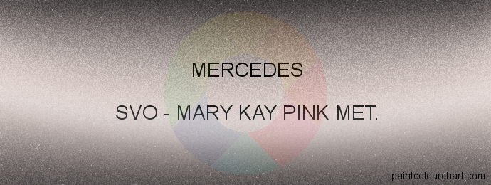 Mercedes paint SVO Mary Kay Pink Met.