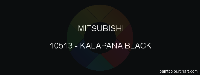 Mitsubishi paint 10513 Kalapana Black