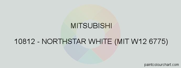 Mitsubishi paint 10812 Northstar White (mit W12 6775)