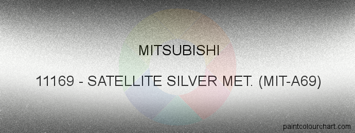 Mitsubishi paint 11169 Satellite Silver Met. (mit-a69)