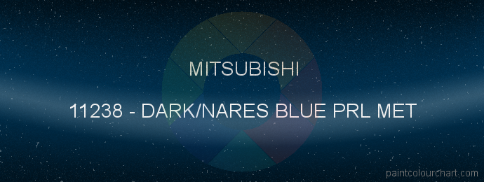 Mitsubishi paint 11238 Dark/nares Blue Prl Met