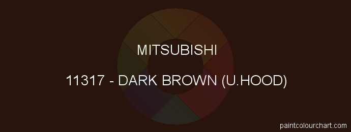 Mitsubishi paint 11317 Dark Brown (u.hood)