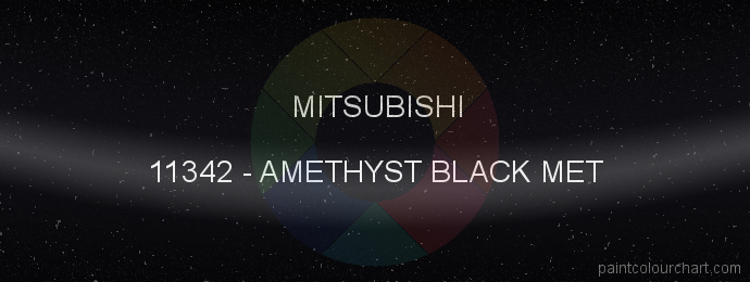 Mitsubishi paint 11342 Amethyst Black Met