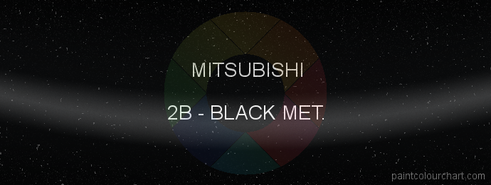 Mitsubishi paint 2B Black Met.