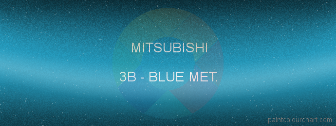 Mitsubishi paint 3B Blue Met.