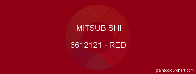 Mitsubishi paint 6612121 Red