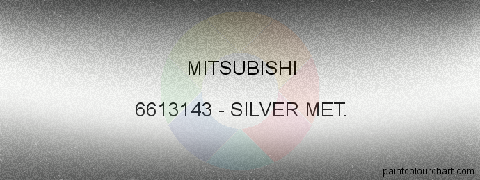 Mitsubishi paint 6613143 Silver Met.