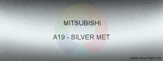 Mitsubishi paint A19 Silver Met.