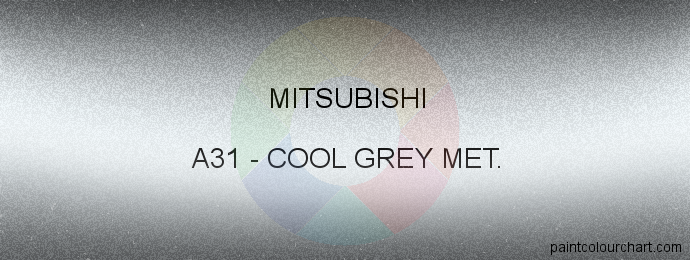 Mitsubishi paint A31 Cool Grey Met.