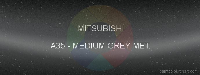 Mitsubishi paint A35 Medium Grey Met.