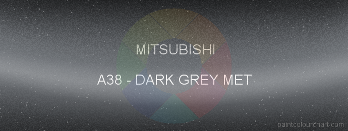 Mitsubishi paint A38 Dark Grey Met