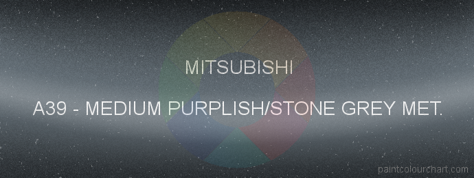 Mitsubishi paint A39 Medium Purplish/stone Grey Met.