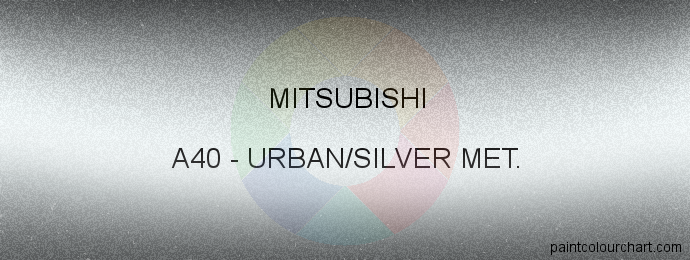 Mitsubishi paint A40 Urban/silver Met.