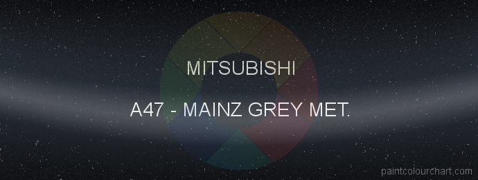 Mitsubishi paint A47 Mainz Grey Met.