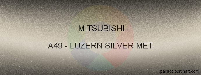 Mitsubishi paint A49 Luzern Silver Met.