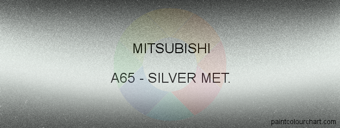 Mitsubishi paint A65 Silver Met.