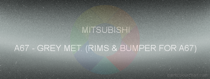 Mitsubishi paint A67 Grey Met. (rims & Bumper For A67)