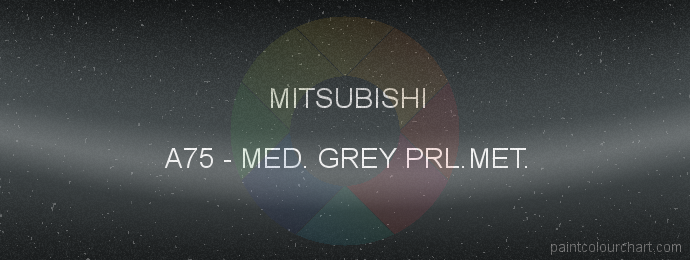 Mitsubishi paint A75 Med. Grey Prl.met.