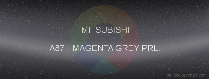 Mitsubishi paint A87 Magenta Grey Prl.