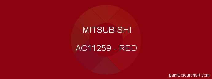 Mitsubishi paint AC11259 Red