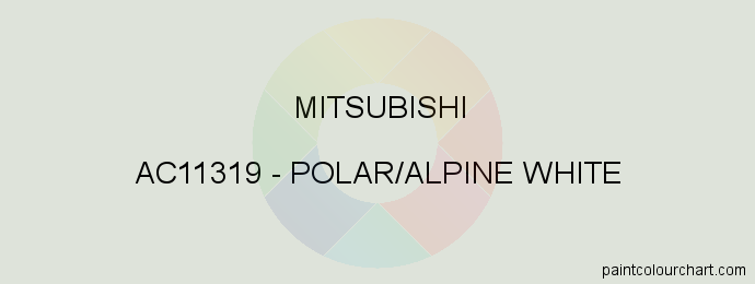 Mitsubishi paint AC11319 Polar/alpine White