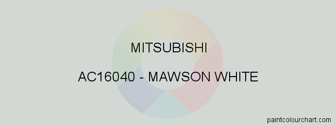 Mitsubishi paint AC16040 Mawson White