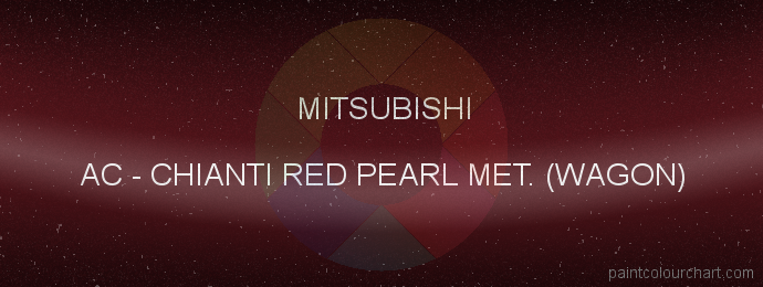 Mitsubishi paint AC Chianti Red Pearl Met. (wagon)