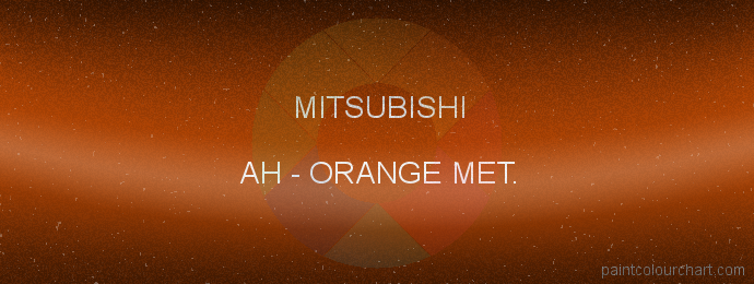 Mitsubishi paint AH Orange Met.