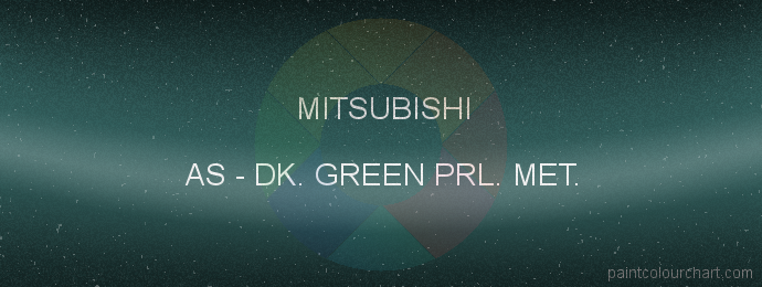 Mitsubishi paint AS Dk. Green Prl. Met.