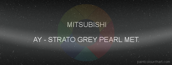 Mitsubishi paint AY Strato Grey Pearl Met.