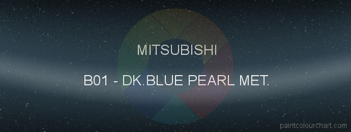 Mitsubishi paint B01 Dk.blue Pearl Met.