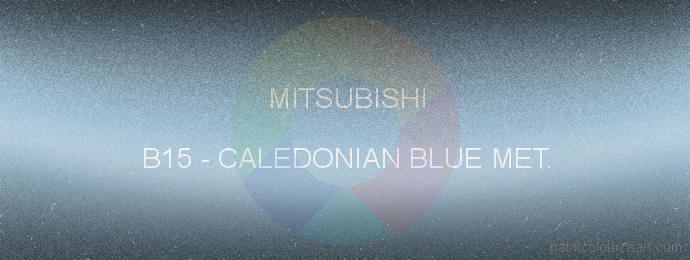 Mitsubishi paint B15 Caledonian Blue Met.
