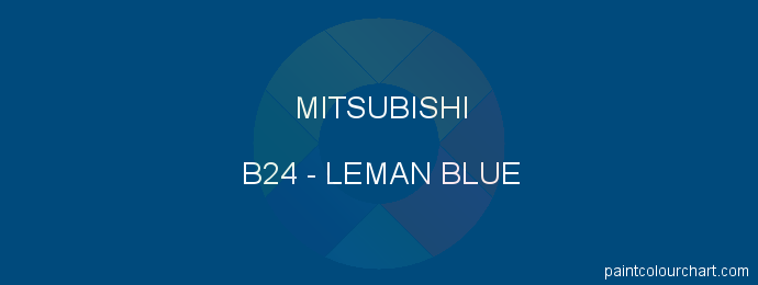 Mitsubishi paint B24 Leman Blue