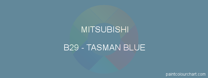 Mitsubishi paint B29 Tasman Blue