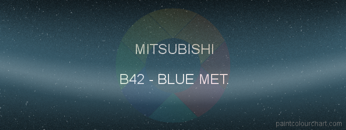 Mitsubishi paint B42 Blue Met.