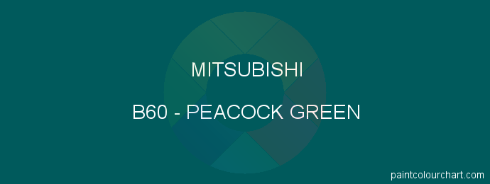 Mitsubishi paint B60 Peacock Green