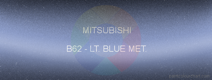Mitsubishi paint B62 Lt. Blue Met.