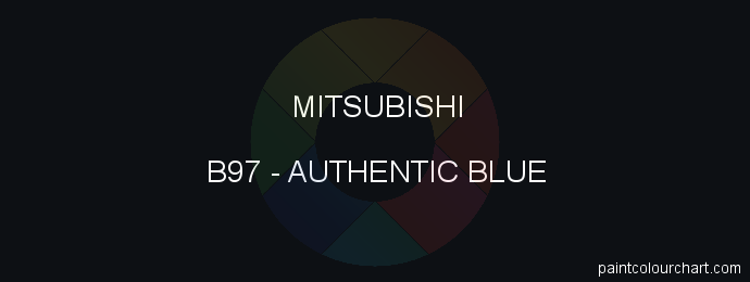 Mitsubishi paint B97 Authentic Blue