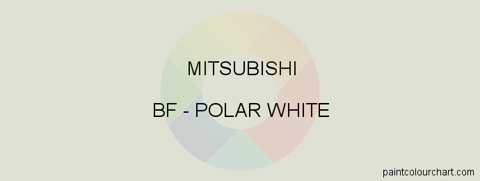 Mitsubishi paint BF Polar White