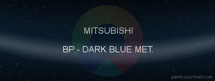 Mitsubishi paint BP Dark Blue Met.