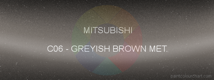 Mitsubishi paint C06 Greyish Brown Met.